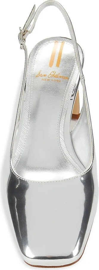 Terra 50MM Patent Leather Slingback Pumps - Image 5