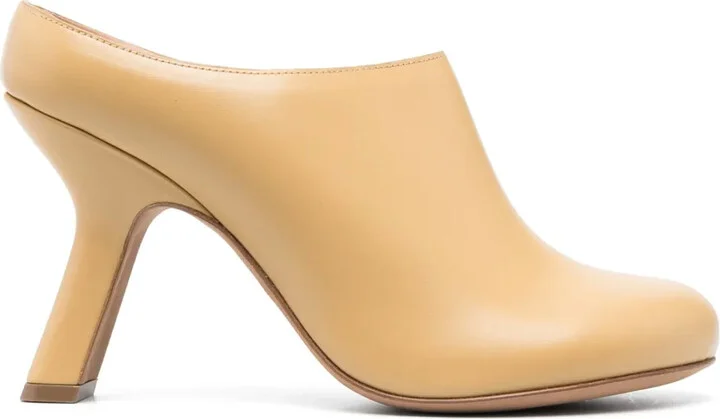 Terra 90mm leather mules