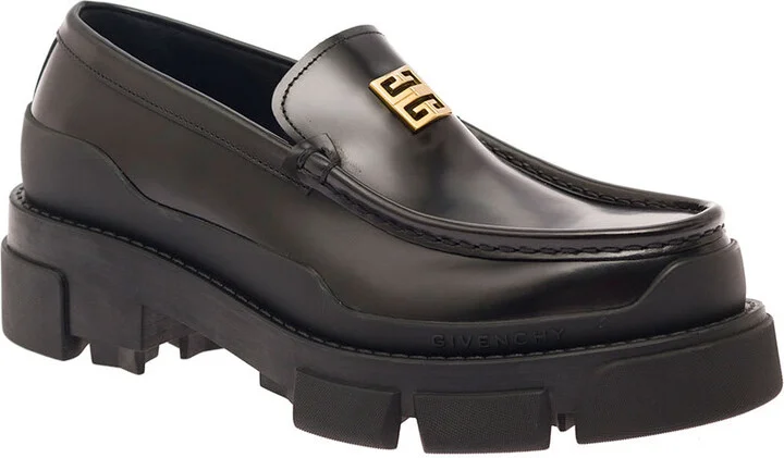 'terra' Black Loafers With 4g Logo In Leather Woman - Image 2