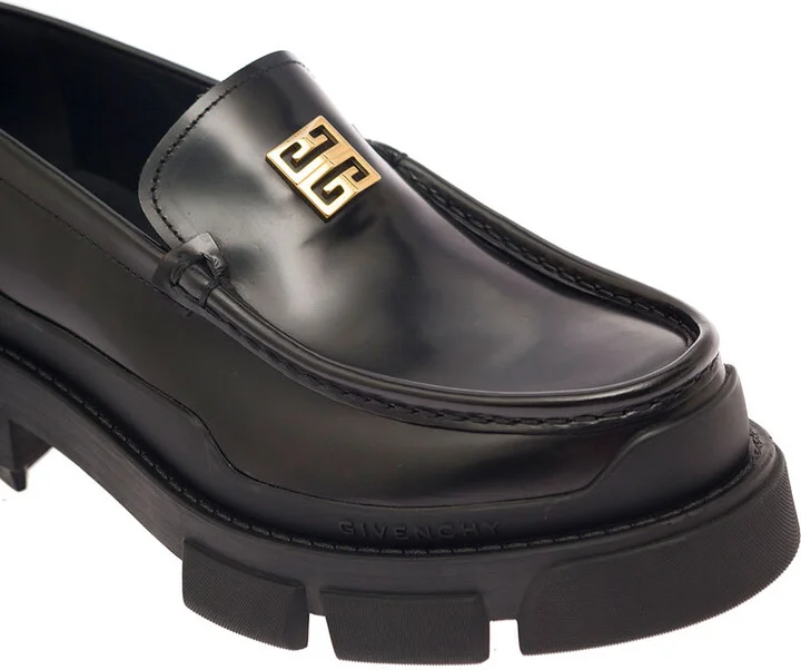 'terra' Black Loafers With 4g Logo In Leather Woman - Image 4