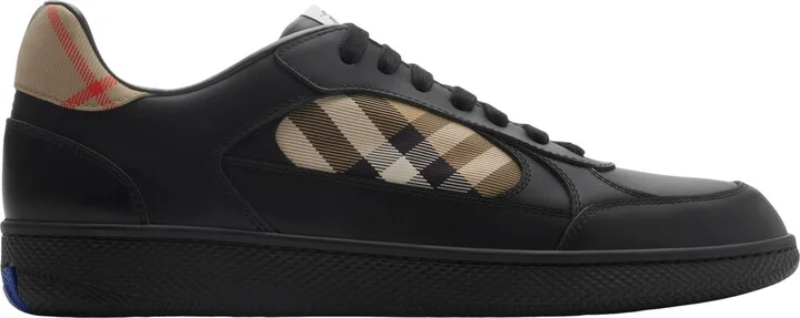 Terrace Check Leather & Canvas Sneaker