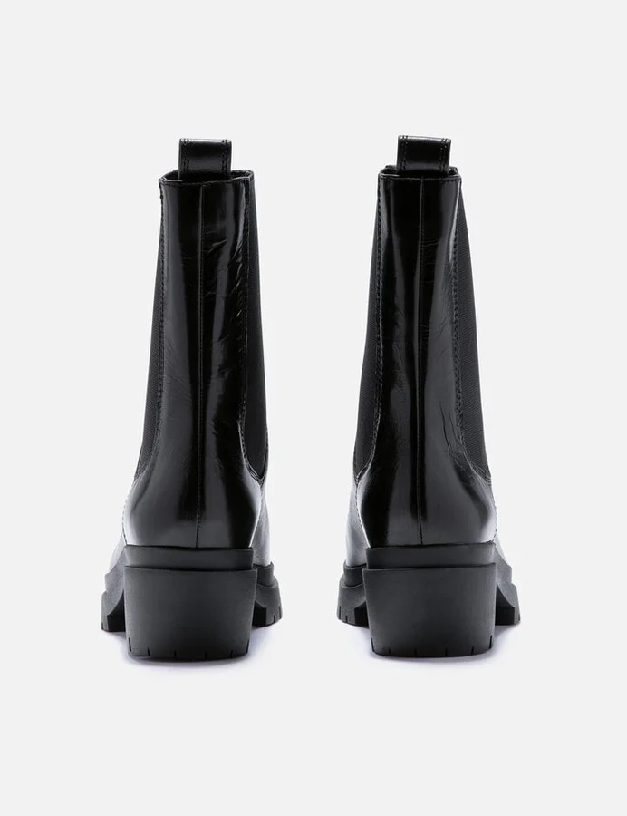 Terrain Crackle Patent Leather Moto Boots - Image 3