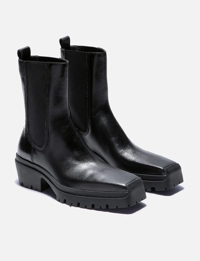 Terrain Crackle Patent Leather Moto Boots - Image 4