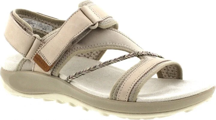 Terran 4 J006742 Sandals Women's Silver Hook and Loop Backstrap TF708