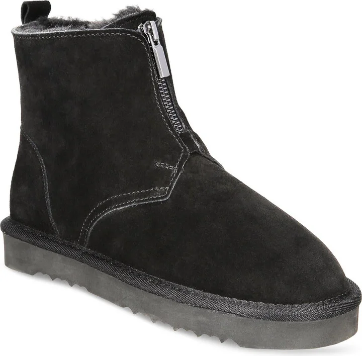 Terrii Womens Suede Faux Fur Lined Winter & Snow Boots