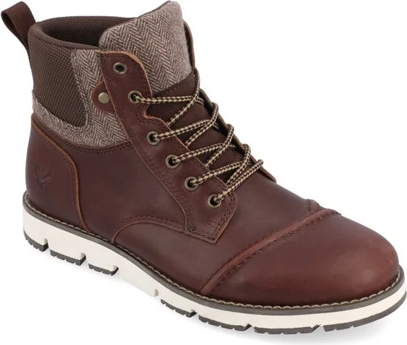 Territory Medium and Wide Width Mens Raider Lace-up Cap Toe Ankle Boot, Brown 8.5W
