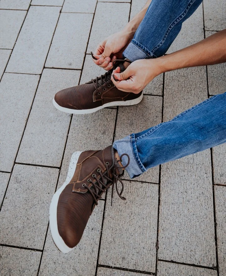 Territory Men's Magnus Casual Leather Sneaker Boots - Image 6