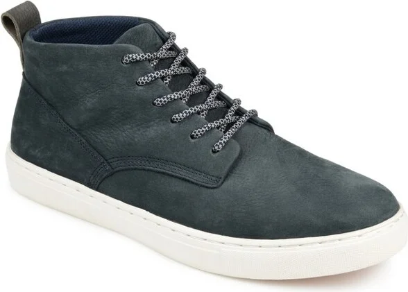 Territory Rove Casual Leather Sneaker Boot Blue