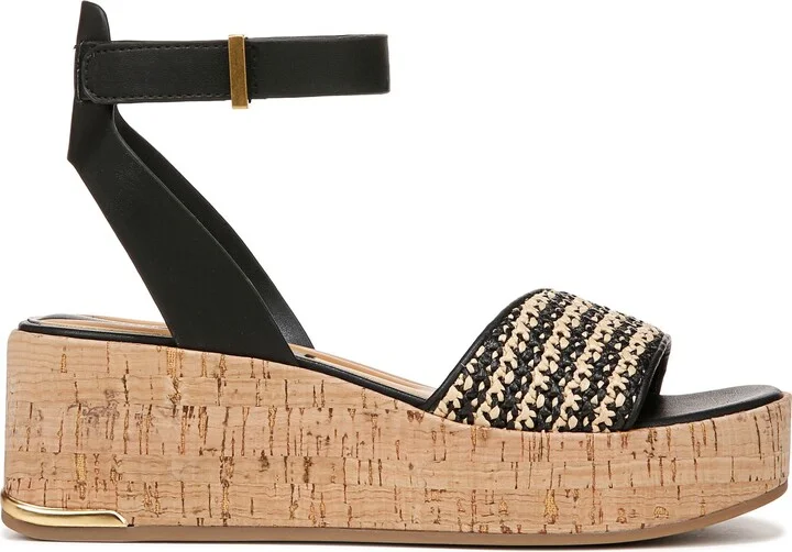 Terry Ankle Strap Platform Wedge Sandal - Image 3