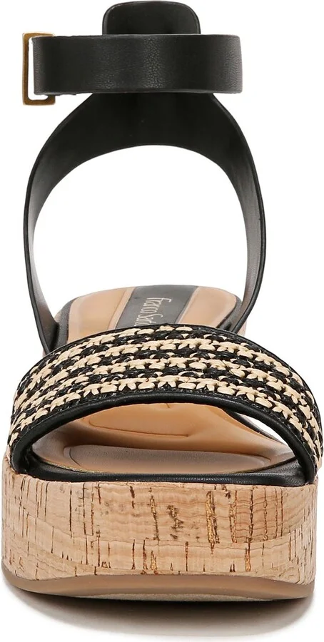 Terry Ankle Strap Platform Wedge Sandal - Image 4