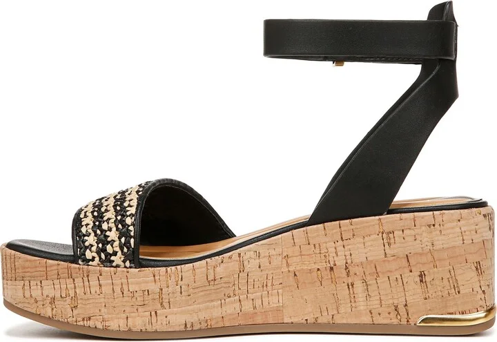 Terry Ankle Strap Platform Wedge Sandal - Image 9