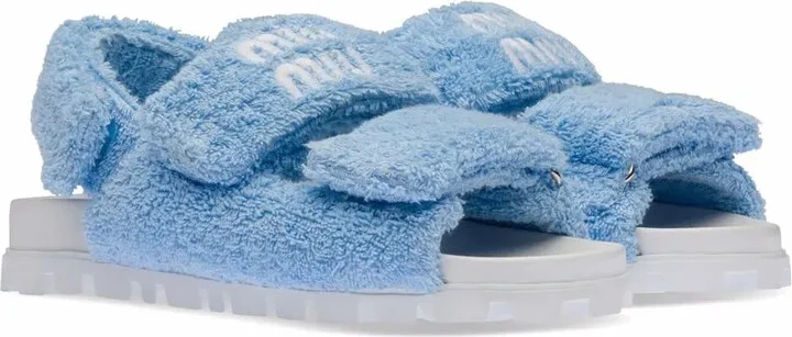 Terry Cloth Touch-Strap Sandals - Image 2
