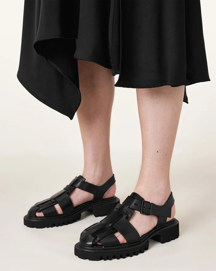 Tess Chunky Leather Sandals - Image 2