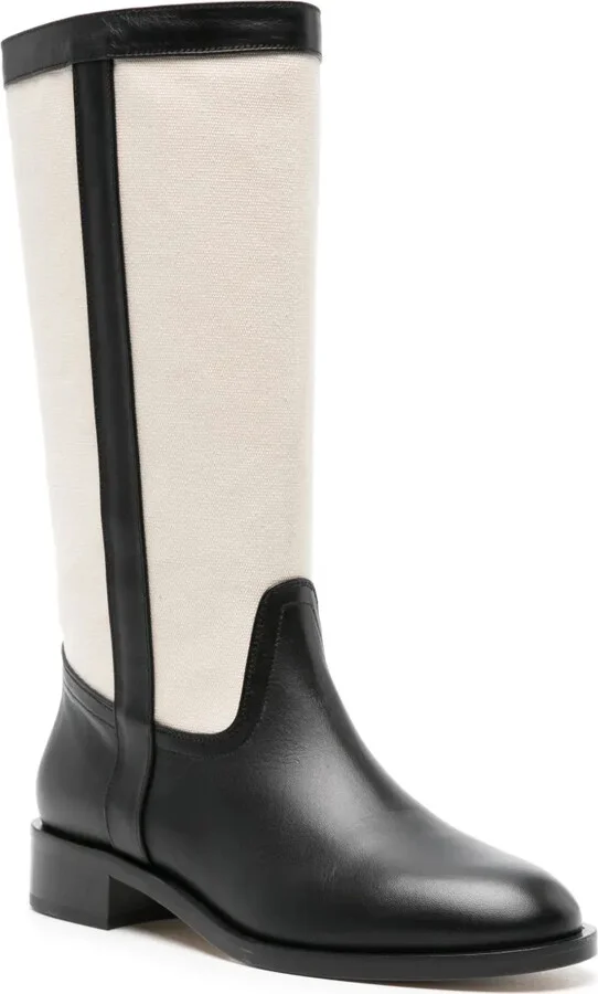 Tess panelled canvas boots - Image 2