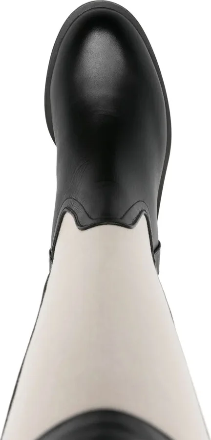 Tess panelled canvas boots - Image 4