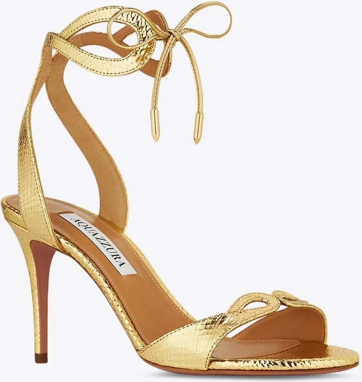 Tessa 85 Metallic Leather Sandals - Image 2