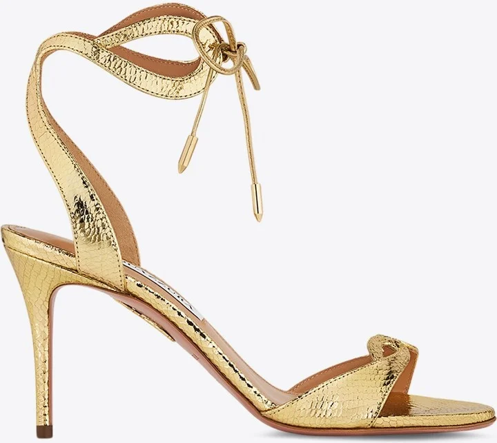 Tessa 85 Metallic Leather Sandals