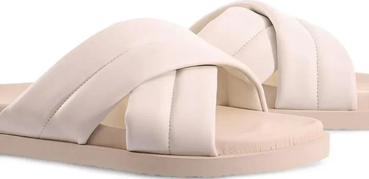 Tessa cross-strap slide sandals - Image 2