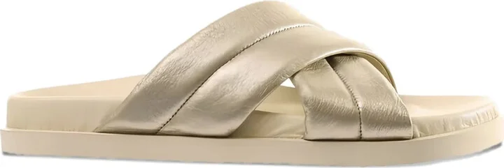 Tessa cross-strap slide sandals