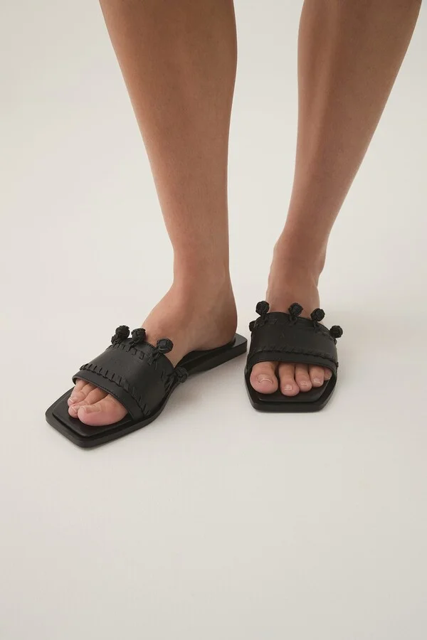 Tessellate Slide In Colour Black Size 35
