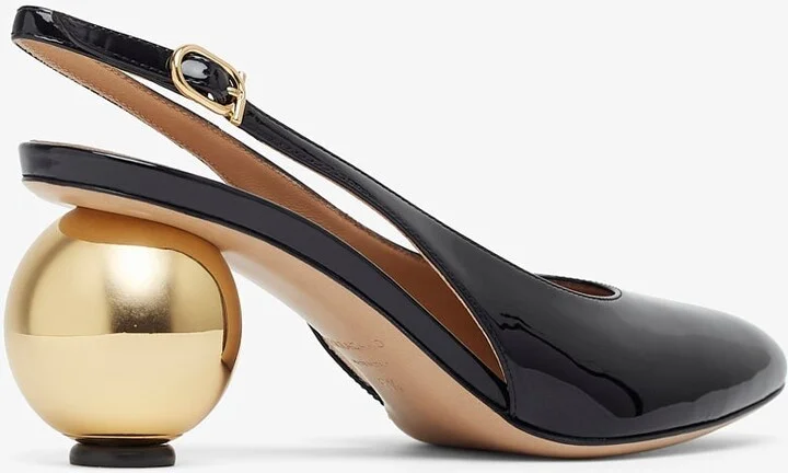 Tessie 70 black sling pumps - Image 3