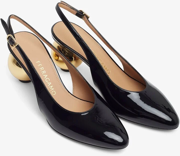 Tessie 70 black sling pumps - Image 5