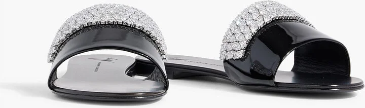 Tesy crystal-embellished glossed slides - Image 2