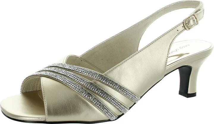 Teton Womens Adjustable Manmade Slingback Heels