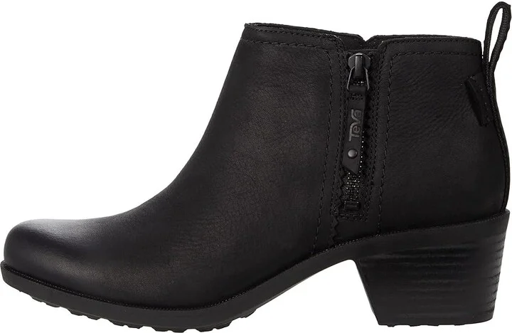 Teva ANAYA BOOTIE RR Women's Shoes Black : 6 B - Medium, Leather - Image 6