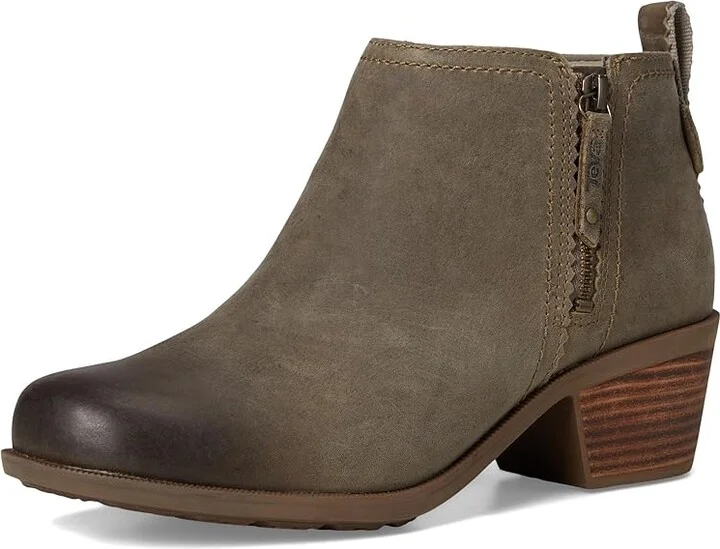 Teva ANAYA BOOTIE RR Women's Shoes Desert Taupe : 7 B - Medium, Leather - Image 5