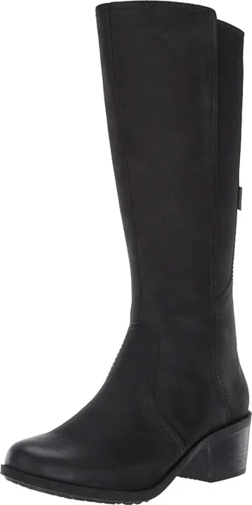 Teva Anaya Tall WP Women's Shoes Black : 7.5 B - Medium, Leather - Image 2