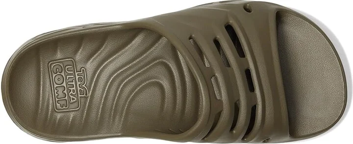 Teva ApreTrail Slide Sandals Dark Olive : Men's 13 - Women's 15 Medium, Nylon - Image 2