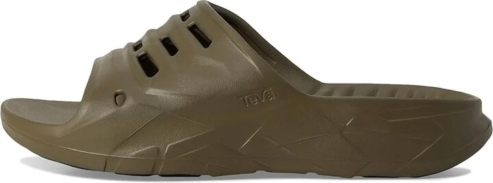 Teva ApreTrail Slide Sandals Dark Olive : Men's 13 - Women's 15 Medium, Nylon - Image 6
