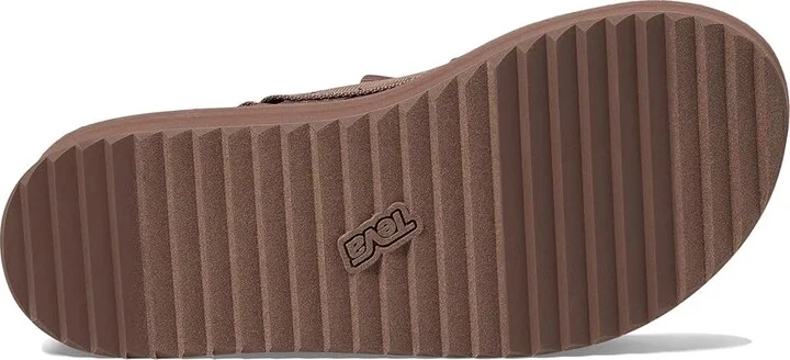 Teva Flatform Mevia Women's Shoes Acorn : 11 B - Medium, Textile/Leather - Image 3