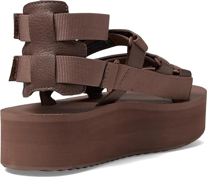 Teva Flatform Mevia Women's Shoes Acorn : 11 B - Medium, Textile/Leather - Image 4