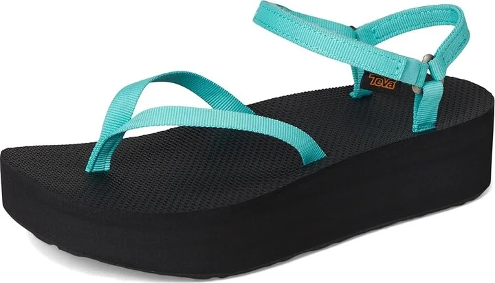 Teva Flatform Sandal Slim Women's Sandals Bright Teal/Black : 7 B - Medium - Image 5
