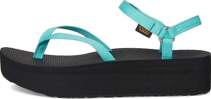 Teva Flatform Sandal Slim Women's Sandals Bright Teal/Black : 7 B - Medium - Image 6