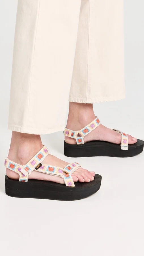 Teva Flatform Universal Crochet Sandals - Image 3