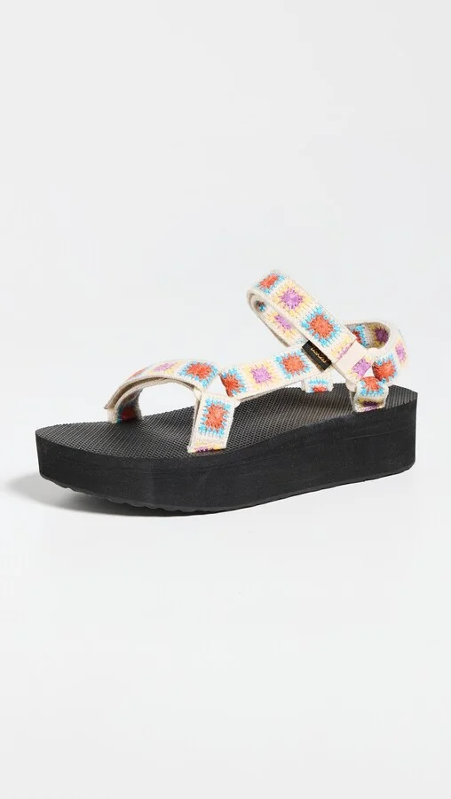 Teva Flatform Universal Crochet Sandals - Image 4
