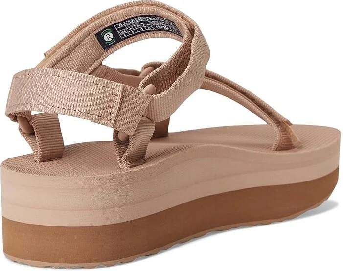 Teva Flatform Women's Sandals Bandana Black/Birch : 7 B - Medium, Synthetic/Textile - Image 8
