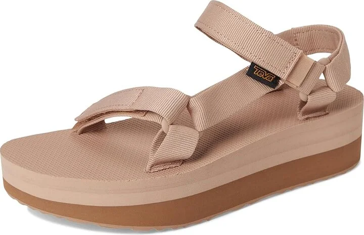 Teva Flatform Women's Sandals Bandana Black/Birch : 7 B - Medium, Synthetic/Textile - Image 9