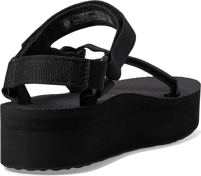 Teva Flatform Women's Sandals Black : 5 B - Medium, Synthetic/Textile - Image 5