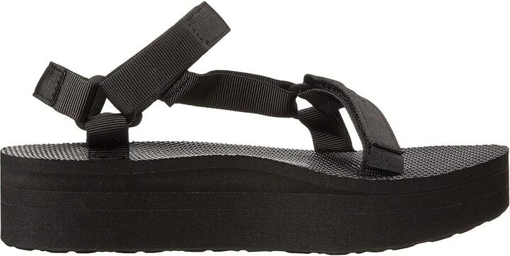 Teva Flatform Women's Sandals Black : 5 B - Medium, Synthetic/Textile - Image 8
