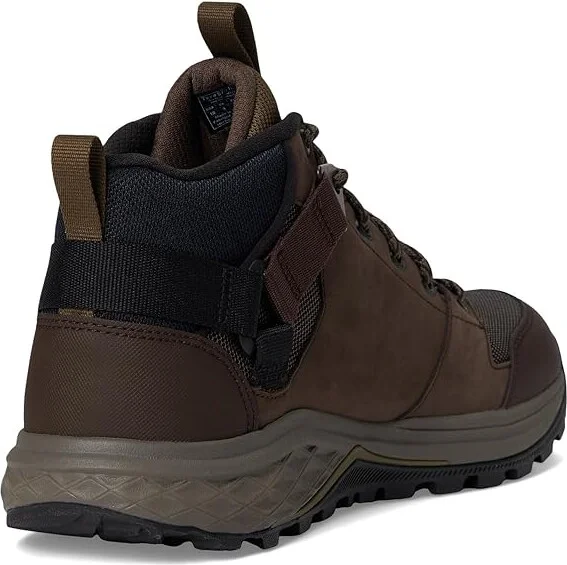 Teva GRANDVIEW GTX Men's Shoes Chocolate Brown/ Dark Olive : 8 D - Medium, Leather - Image 4