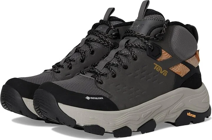 Teva Grandview Max GTX Men's Climbing Shoes Charcoal/Black : 14 D - Medium, Leather/Synthetic