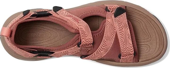 Teva Grandview Max Sandal Women's Sandals Mahogany/Blooming Dahlia : 7.5 B - Medium, Synthetic - Image 2