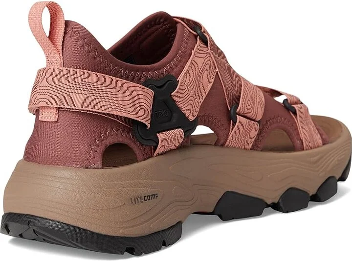 Teva Grandview Max Sandal Women's Sandals Mahogany/Blooming Dahlia : 7.5 B - Medium, Synthetic - Image 4