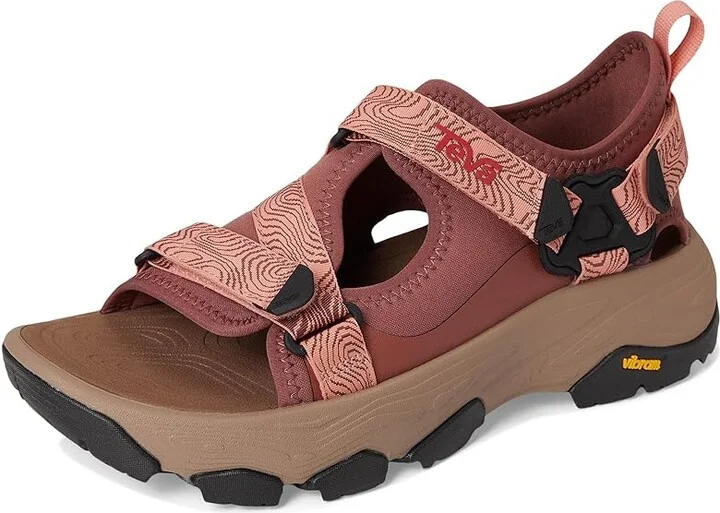 Teva Grandview Max Sandal Women's Sandals Mahogany/Blooming Dahlia : 7.5 B - Medium, Synthetic - Image 5