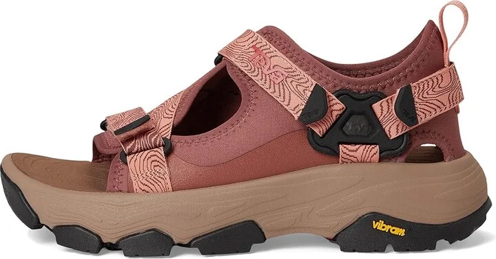 Teva Grandview Max Sandal Women's Sandals Mahogany/Blooming Dahlia : 7.5 B - Medium, Synthetic - Image 6