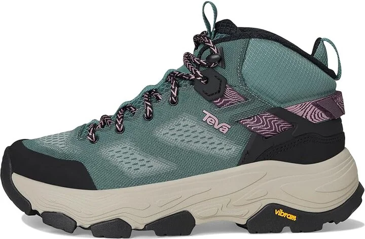 Teva Grandview Max Vent Women's Climbing Shoes Silver Pine/Eggplant Purple : 10 B - Medium, Leather/Synthetic - Image 6